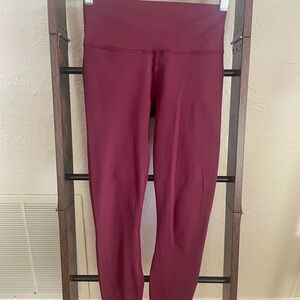 Fabletics Powerhold Maroon Leggings